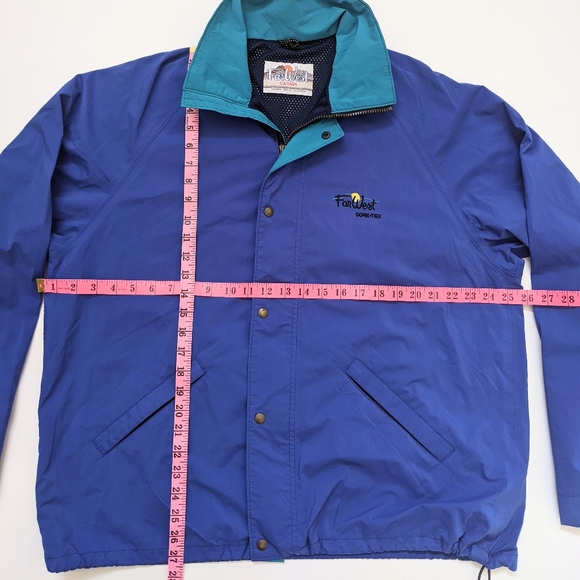 Vintage Farwest Gore Teck blue windbreaker jacket, men's large - Picture 6 of 6